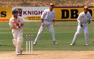 Sth Africa's Daryll Cullinan is caught out as Nort